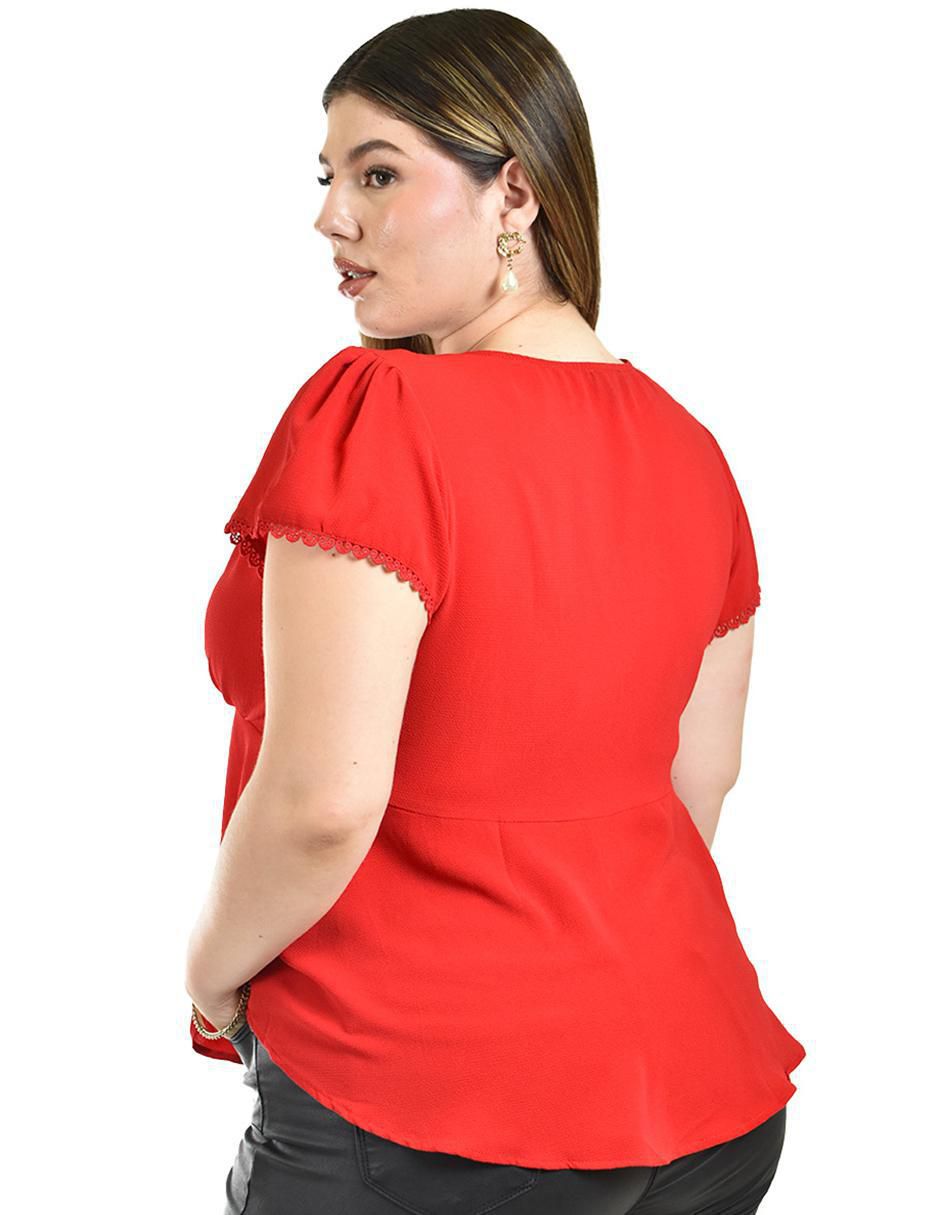 Blusa manga corta para mujer 3