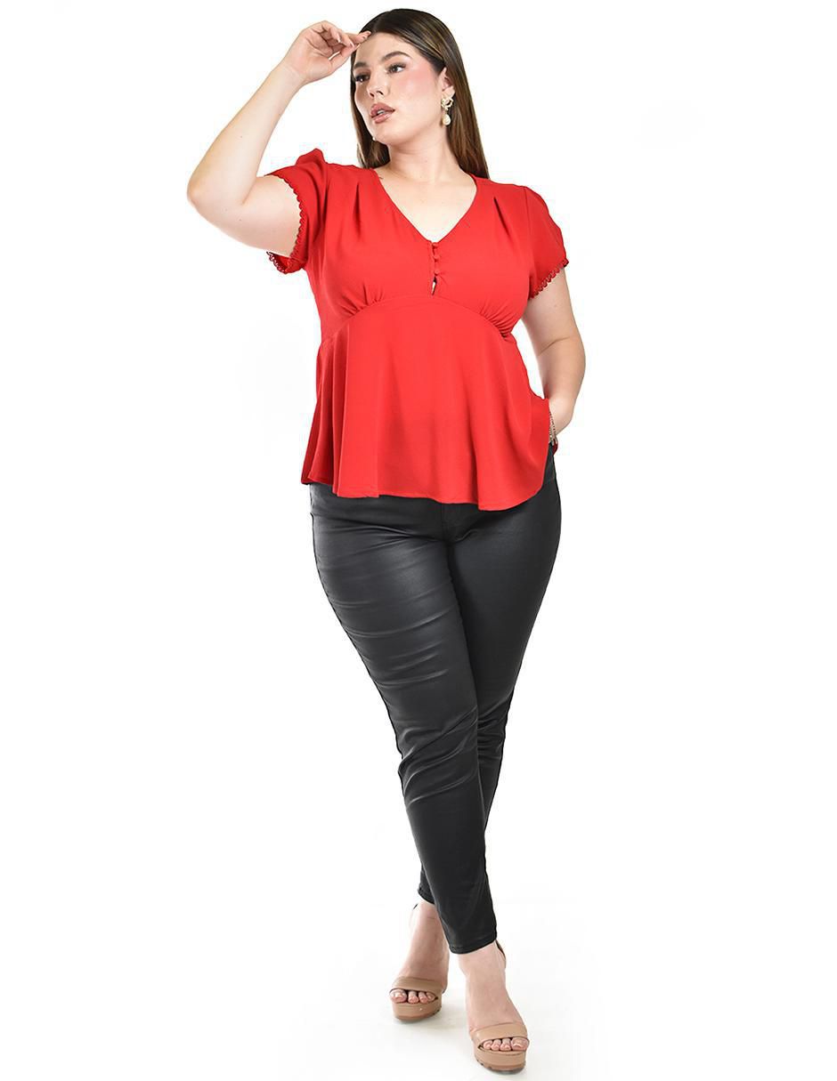 Blusa manga corta para mujer 4