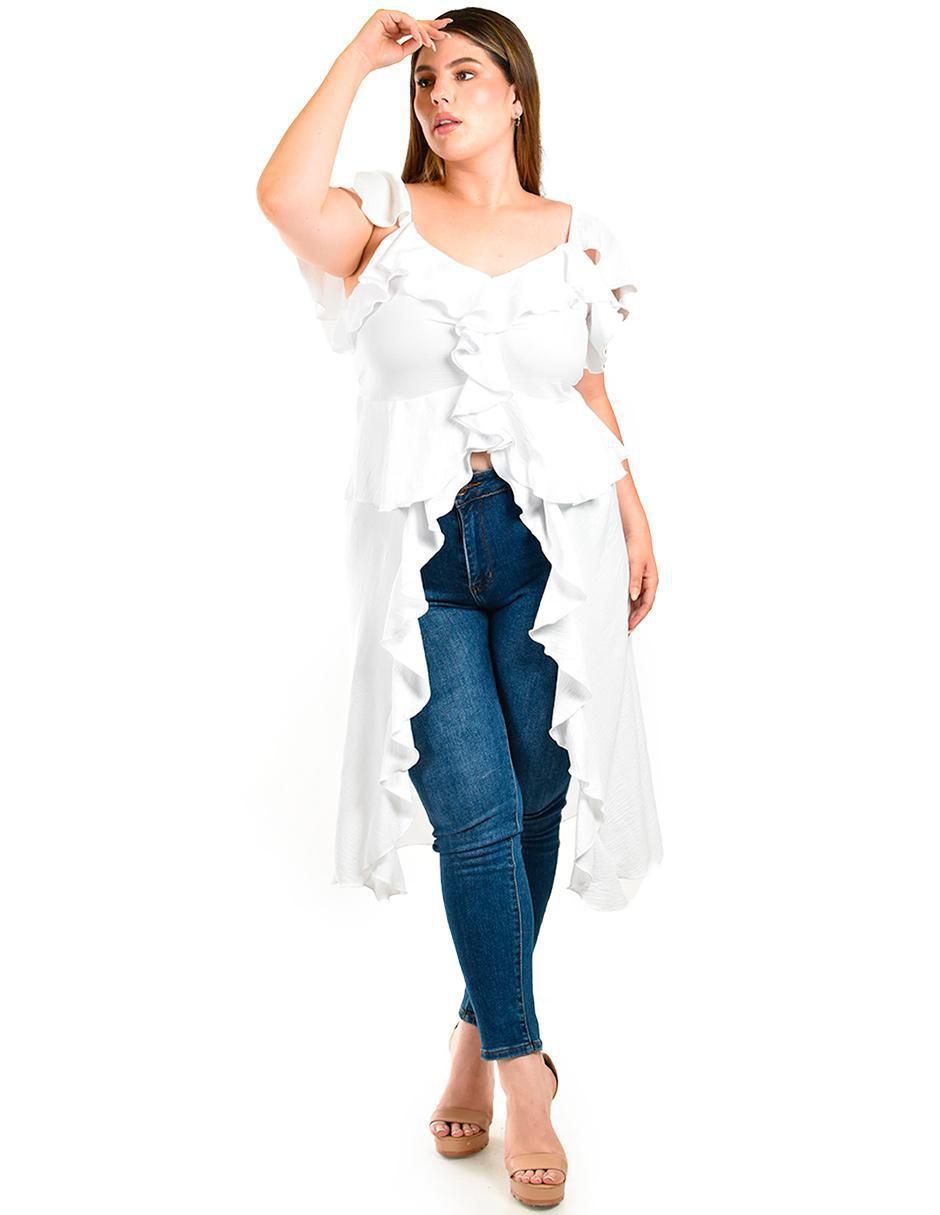 Blusa manga corta para mujer 4