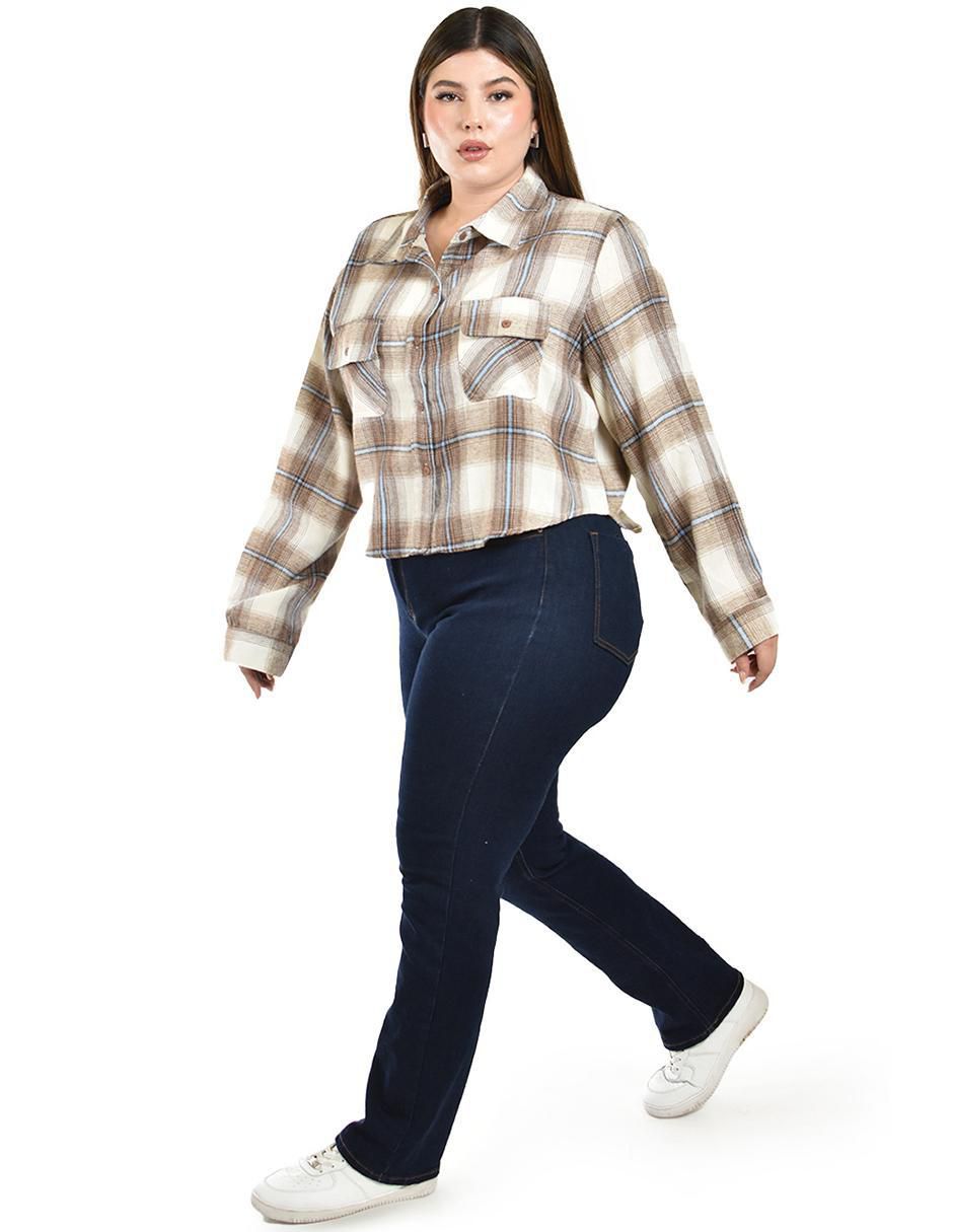Blusa camisera manga larga para mujer 2