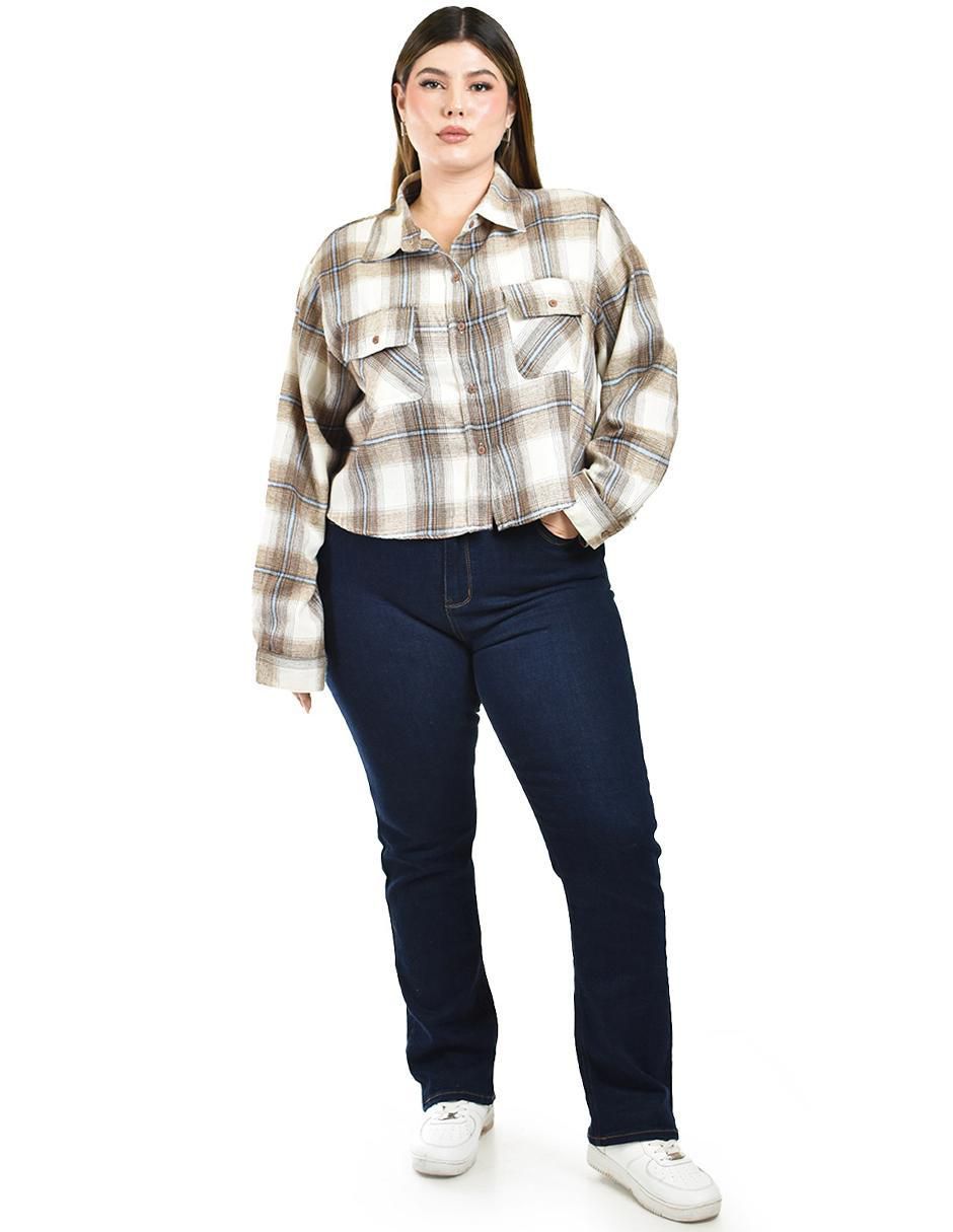 Blusa camisera manga larga para mujer 5