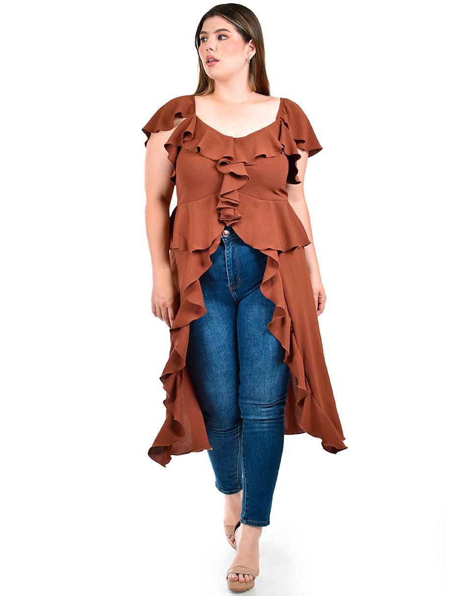 Blusa manga corta para mujer