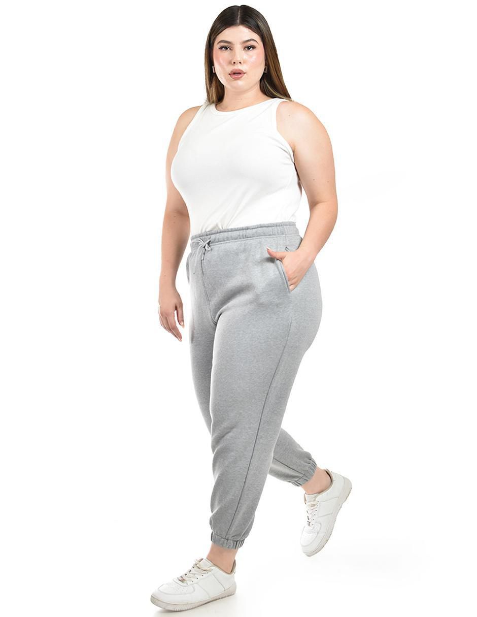 Pants regular con elástico para mujer 2