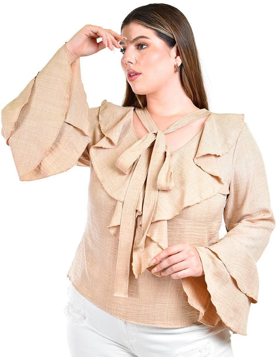 Blusa manga larga para mujer