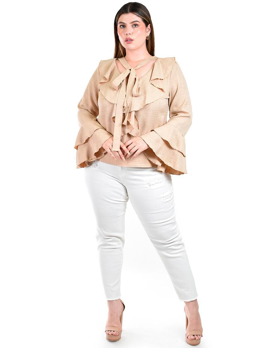 Blusa manga larga para mujer 4