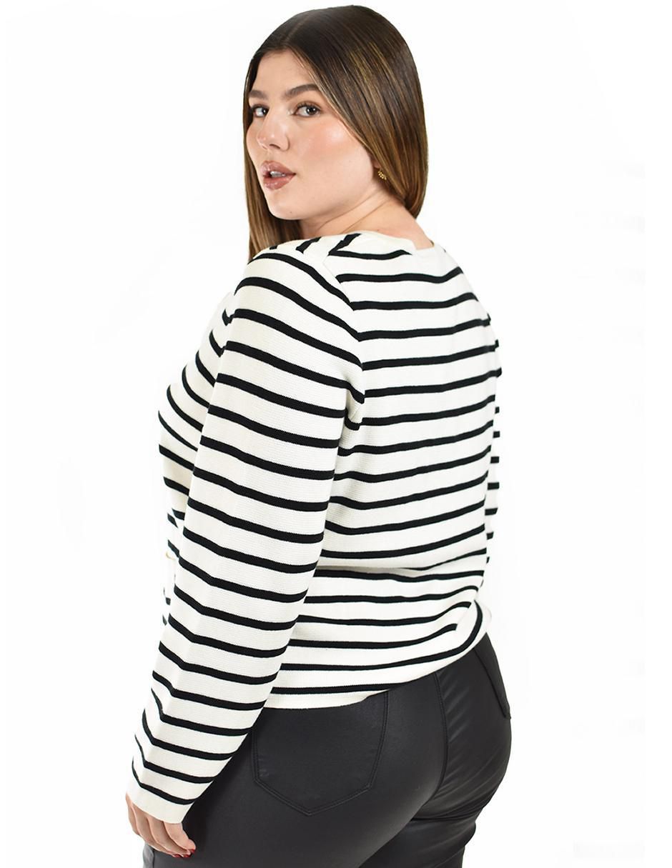 Suéter cuello redondo para mujer 3