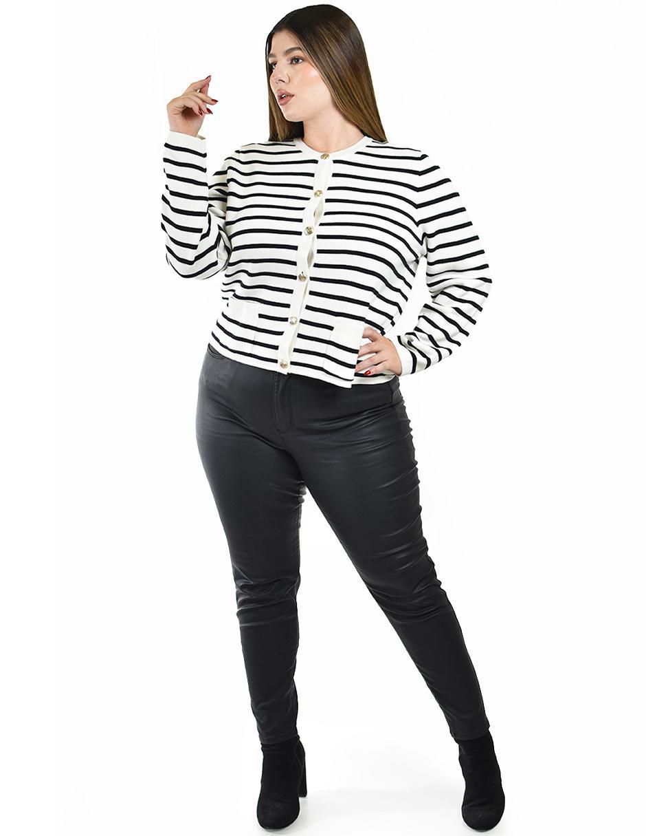 Suéter cuello redondo para mujer 5