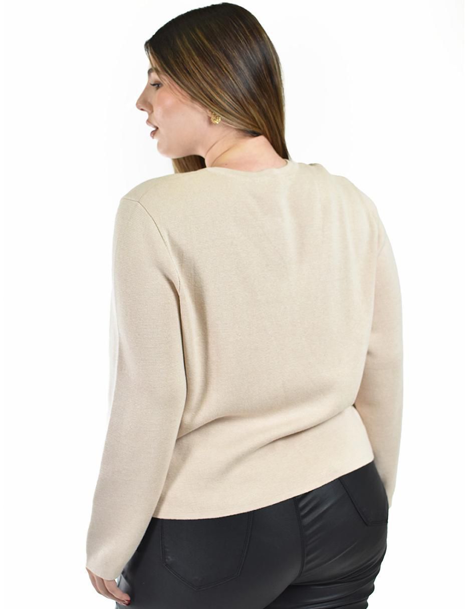 Suéter cuello redondo para mujer 3