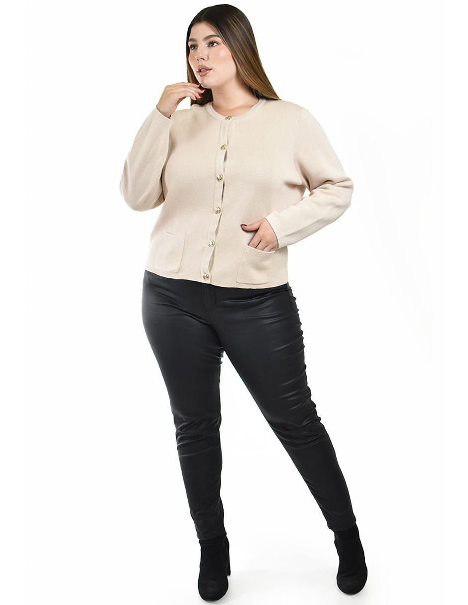 Suéter cuello redondo para mujer 5