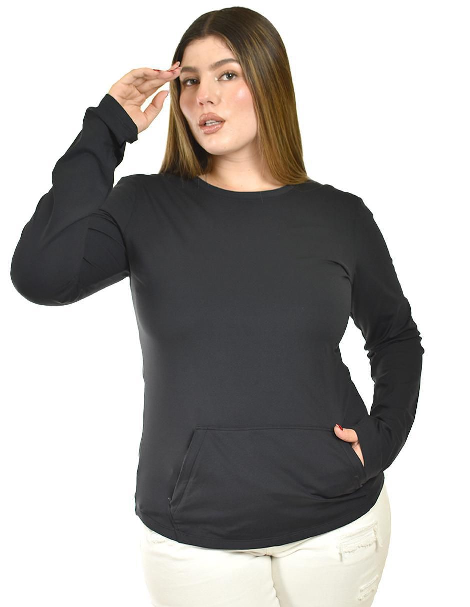 Sudadera con bolsa canguro para mujer