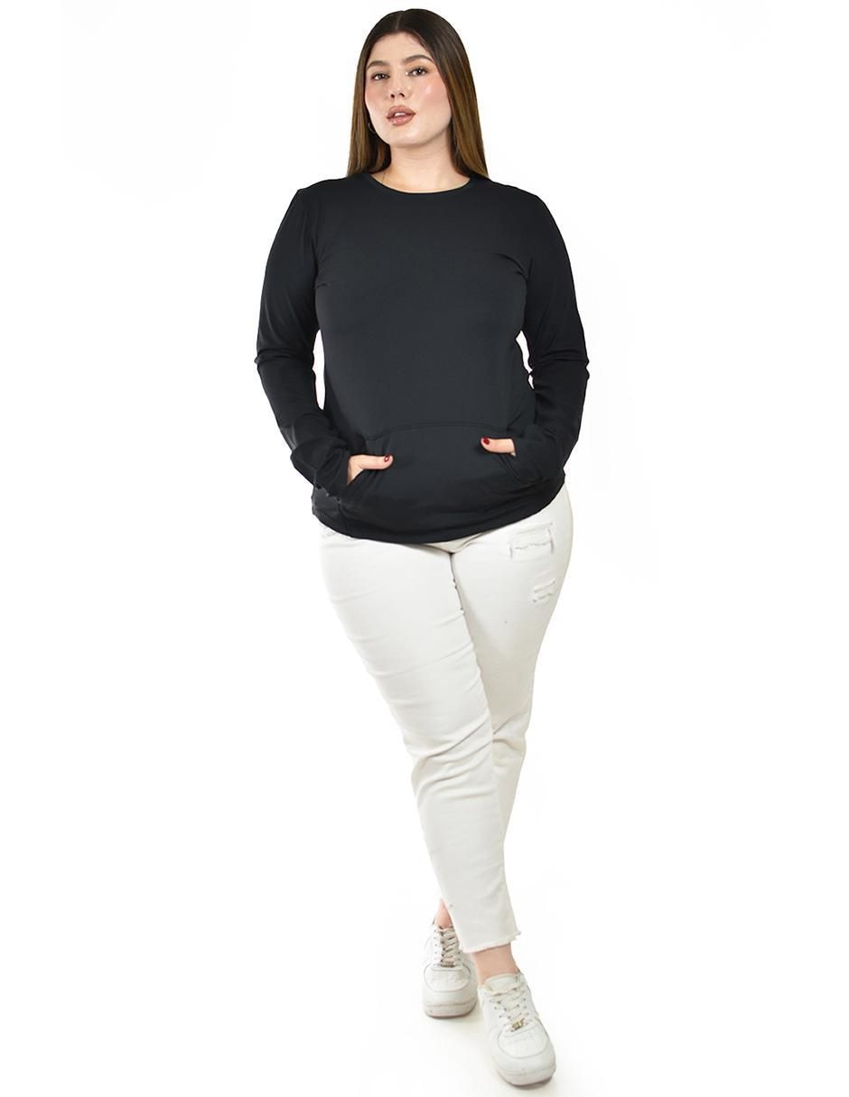 Sudadera con bolsa canguro para mujer 5