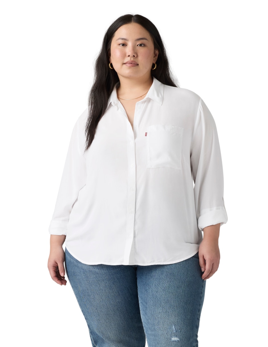Blusa manga larga para mujer