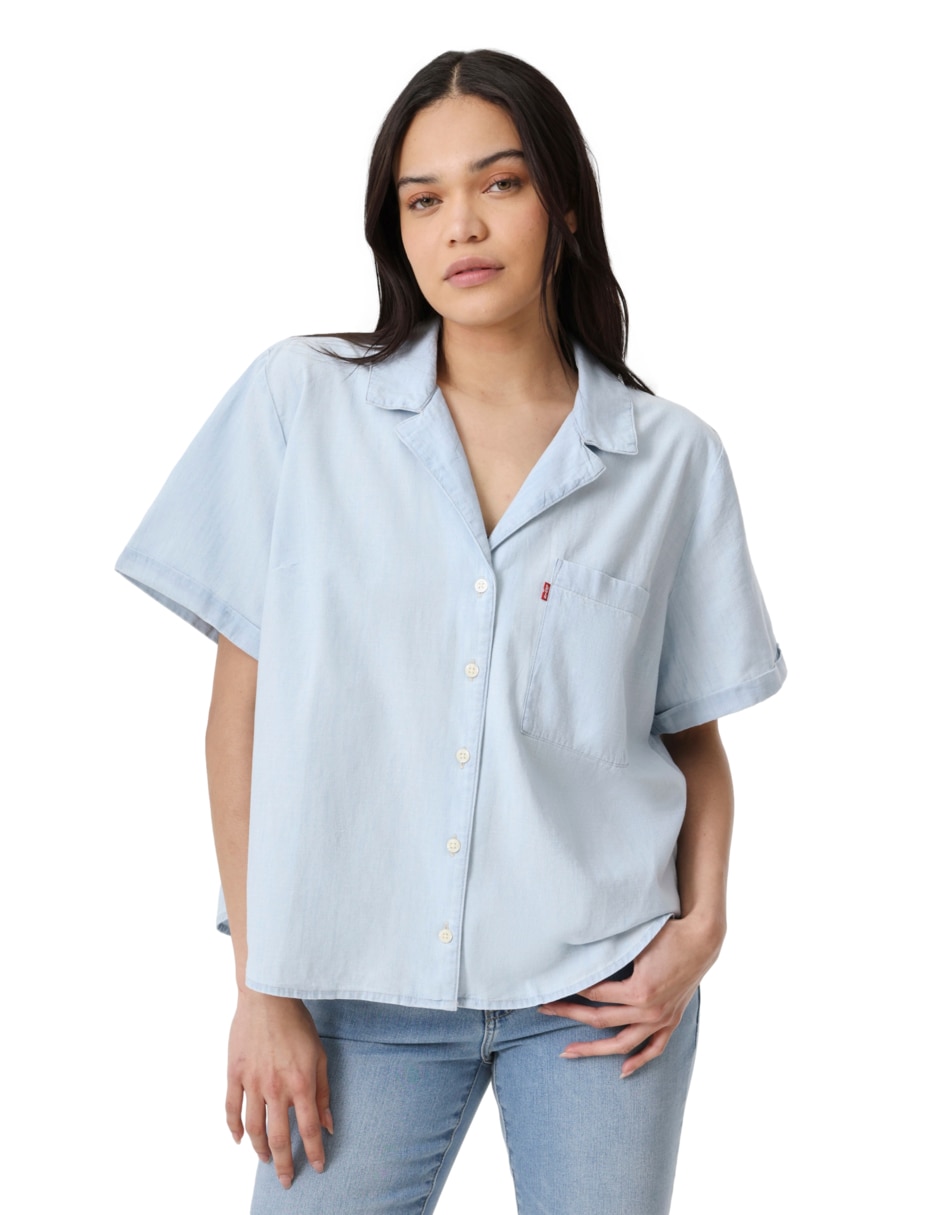 Blusa manga corta para mujer 4