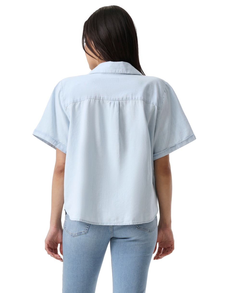 Blusa manga corta para mujer 5