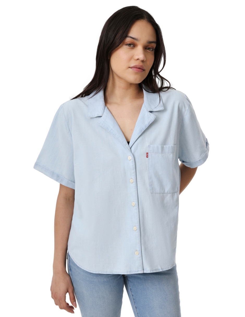Blusa manga corta para mujer 6