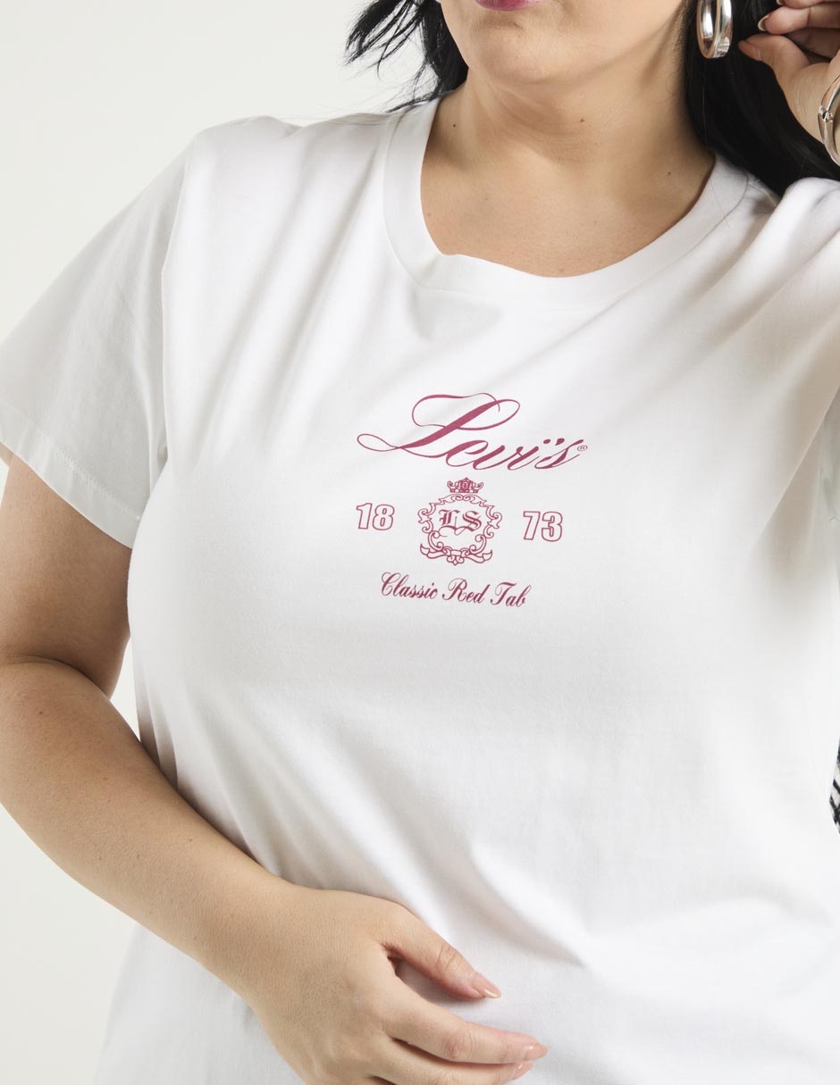 Playera manga corta cuello redondo para mujer 4