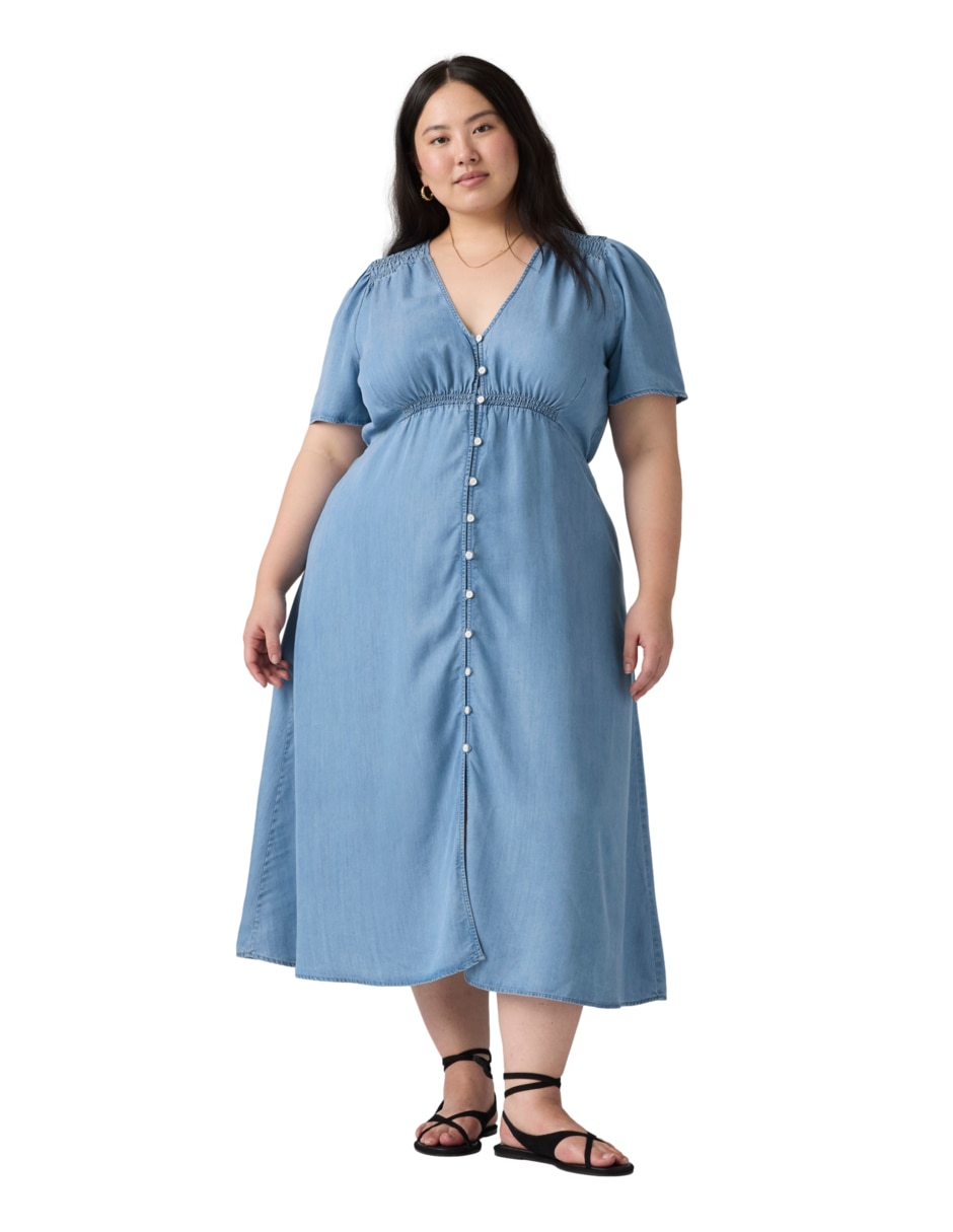Vestido midi casual para mujer