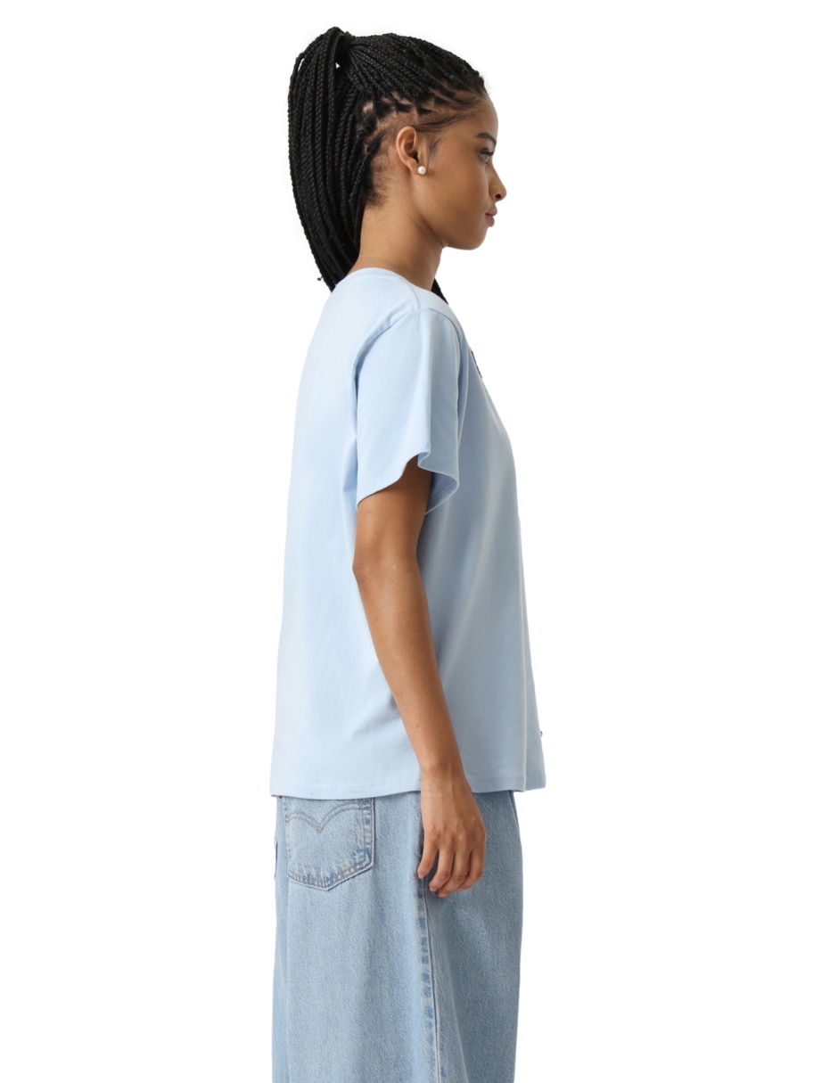 Playera manga corta cuello redondo para mujer 2
