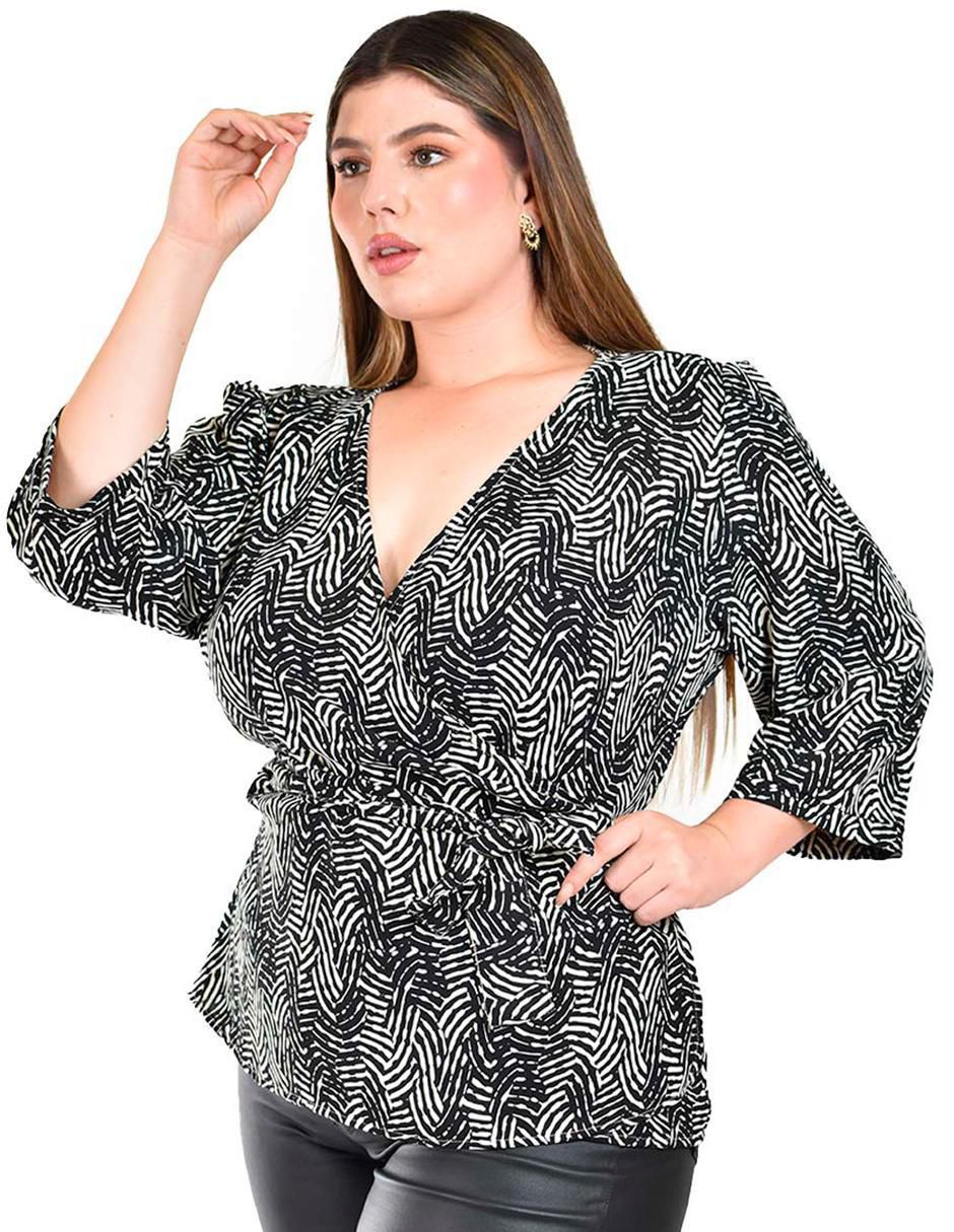 Blusa manga 3/4 para mujer