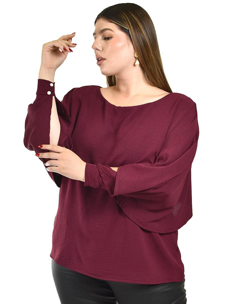 Blusa manga larga para mujer