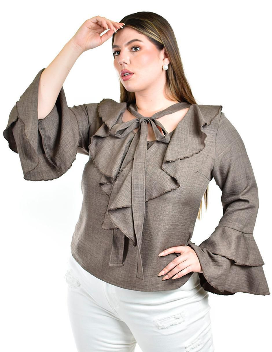 Blusa manga larga para mujer