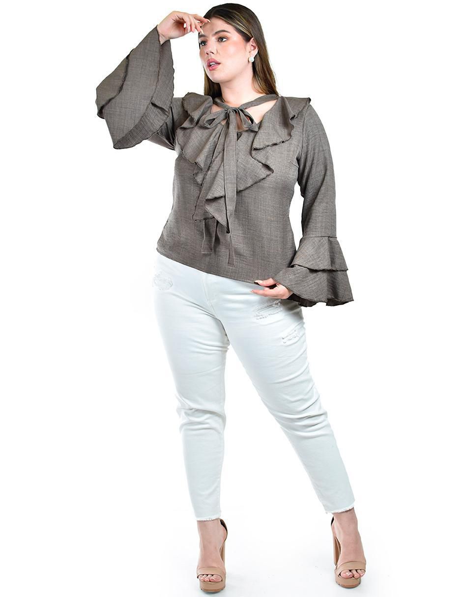 Blusa manga larga para mujer 4