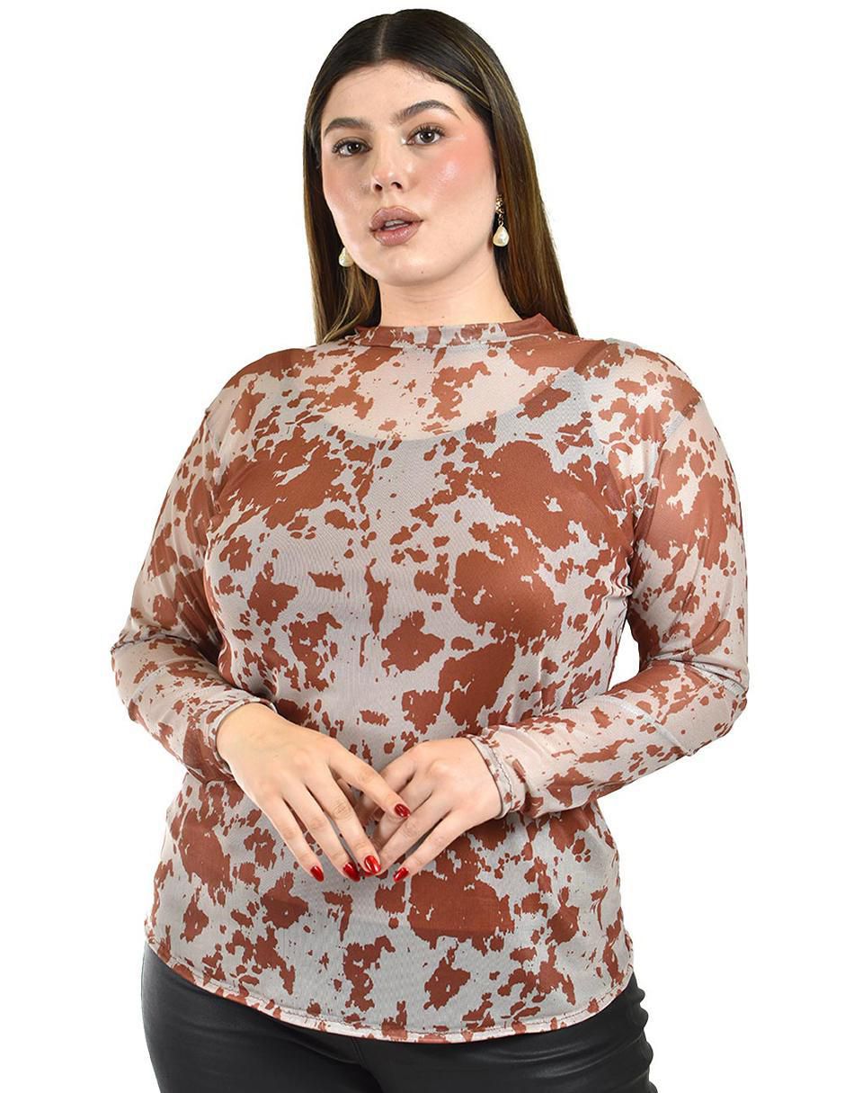 Blusa manga larga para mujer