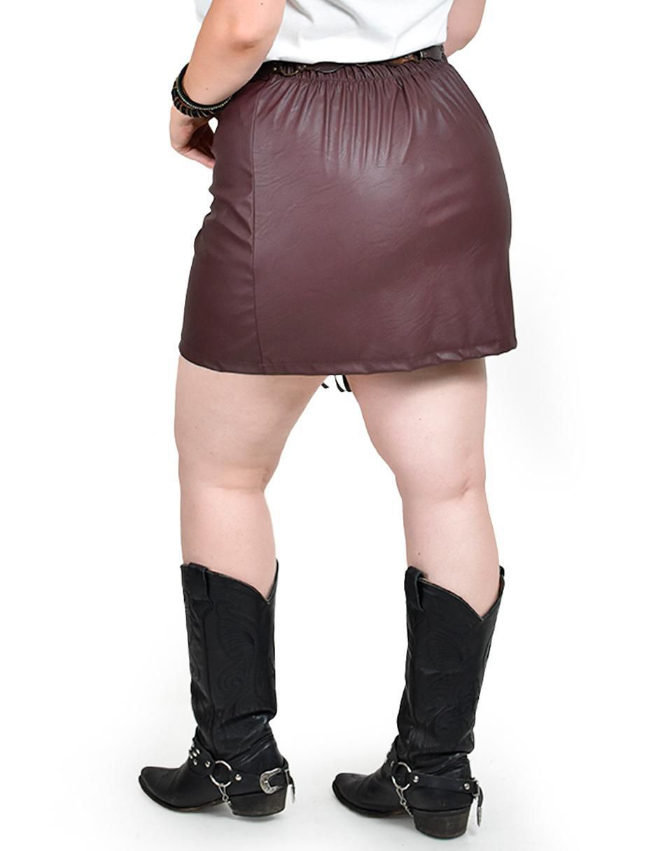 Falda mini a la cintura alta 3