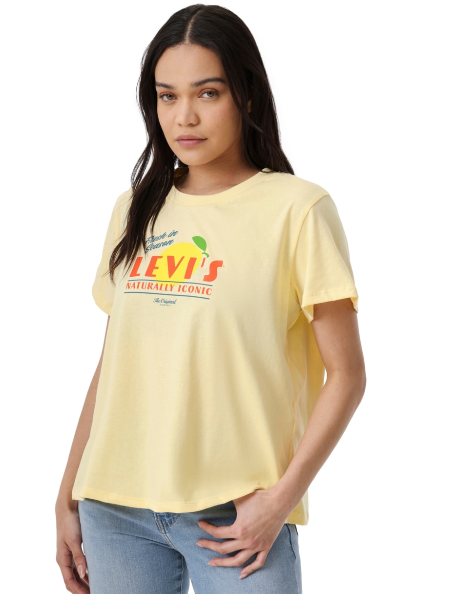 Playera manga corta cuello redondo para mujer 5