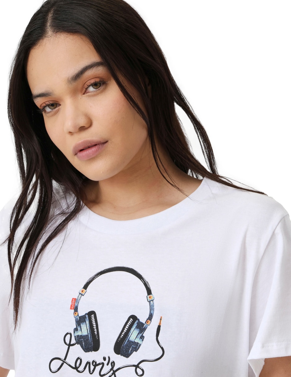 Playera manga corta cuello redondo para mujer 5