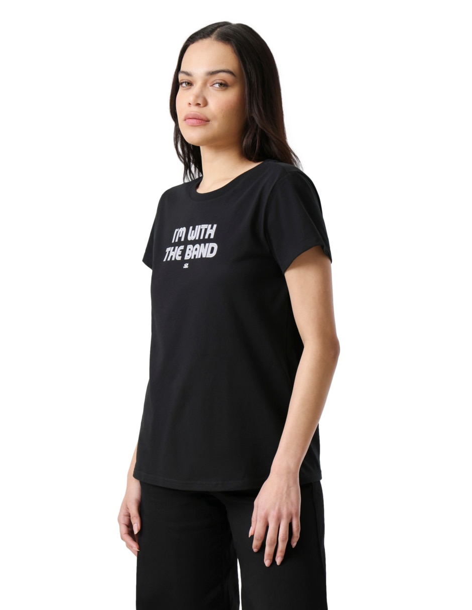 Playera manga corta cuello redondo para mujer 5