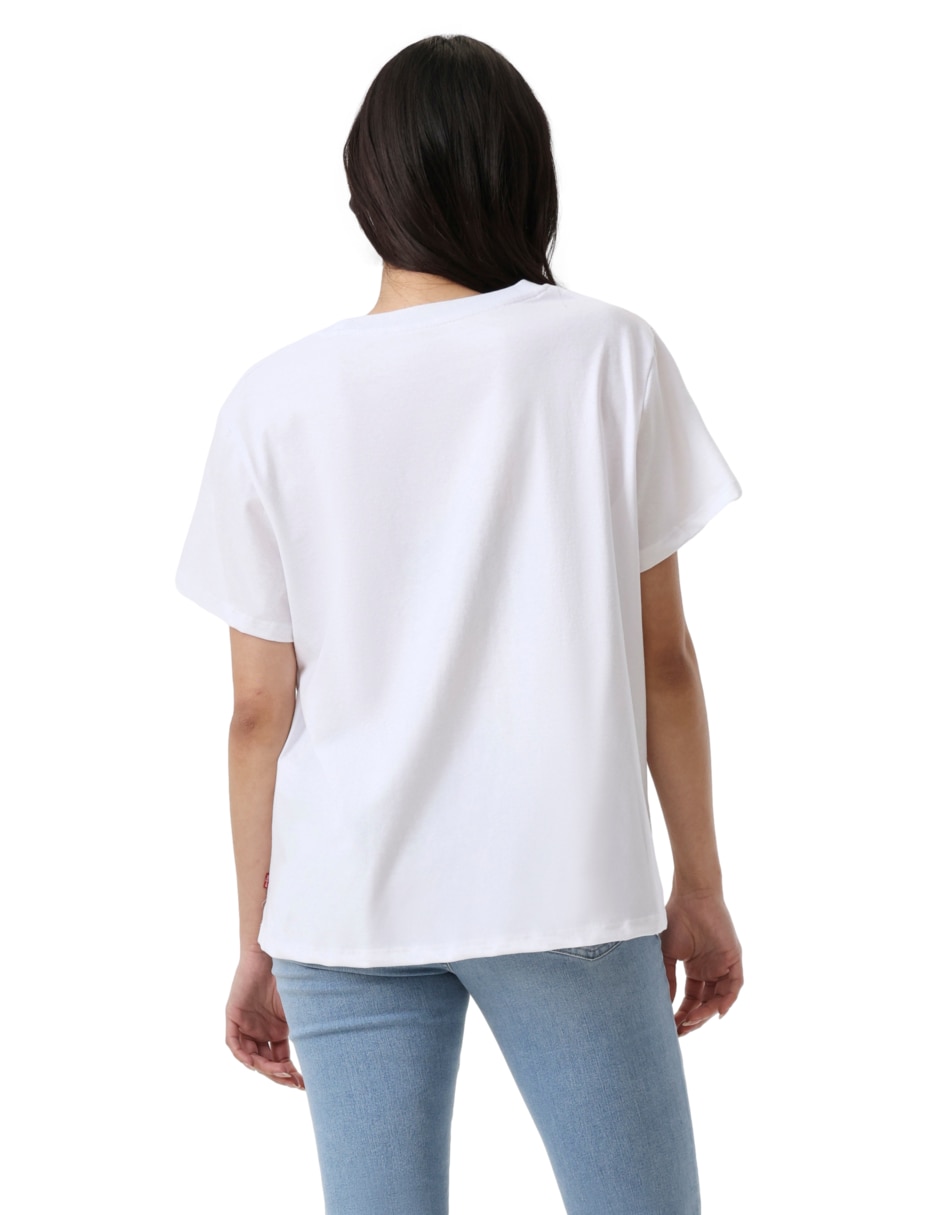 Playera manga corta cuello redondo para mujer 3