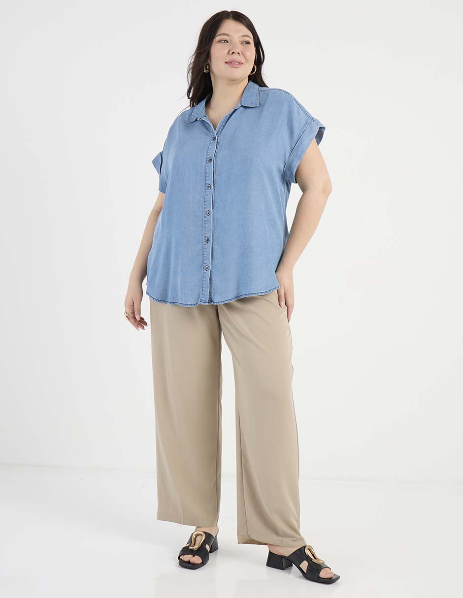 Blusa manga corta para mujer 3