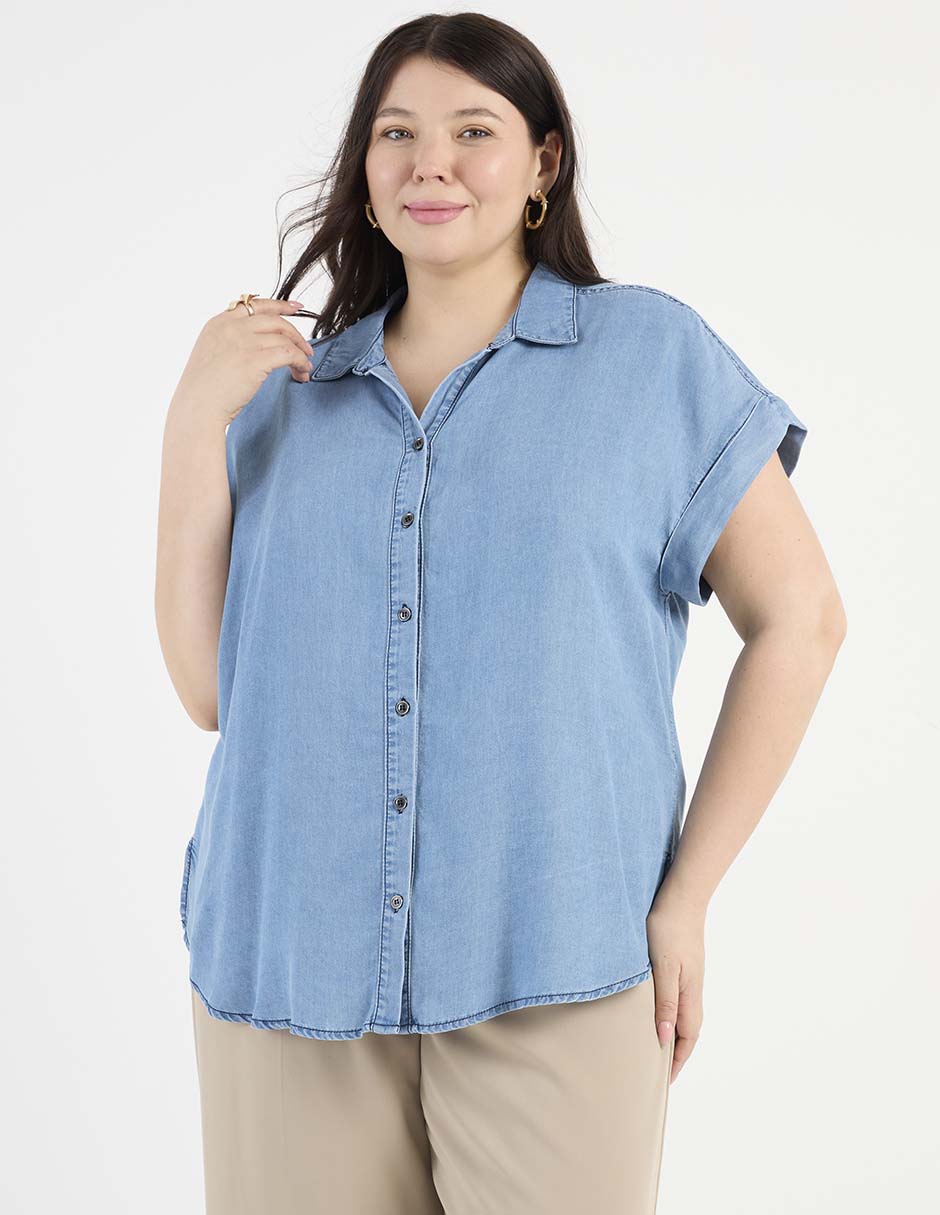 Blusa manga corta para mujer 4