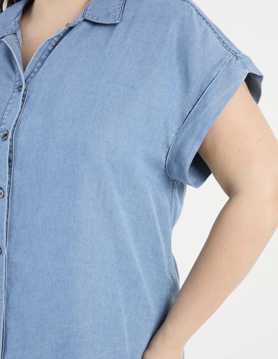 Blusa manga corta para mujer 5