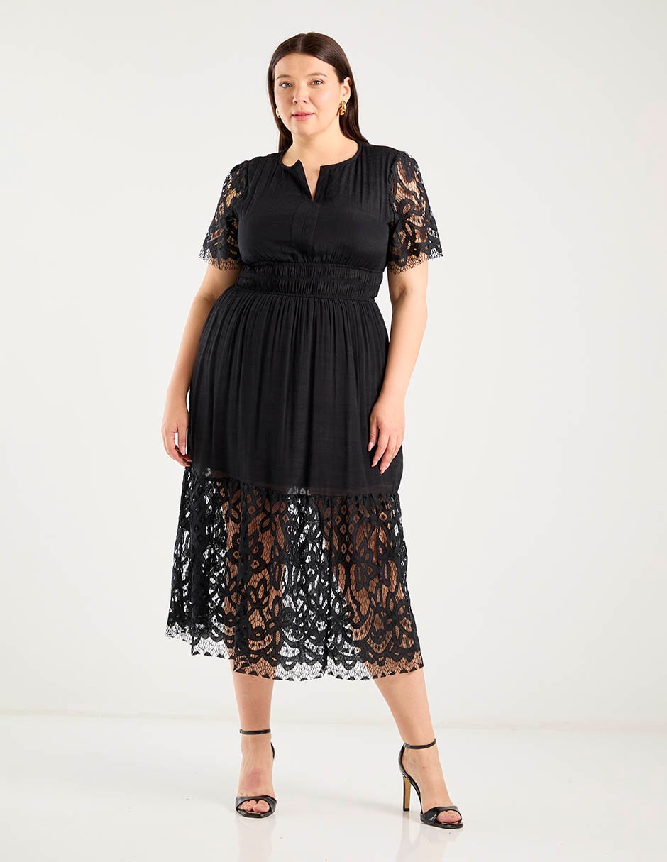 Vestido midi formal para mujer