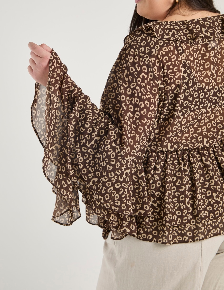 Blusa Map manga larga para mujer 5