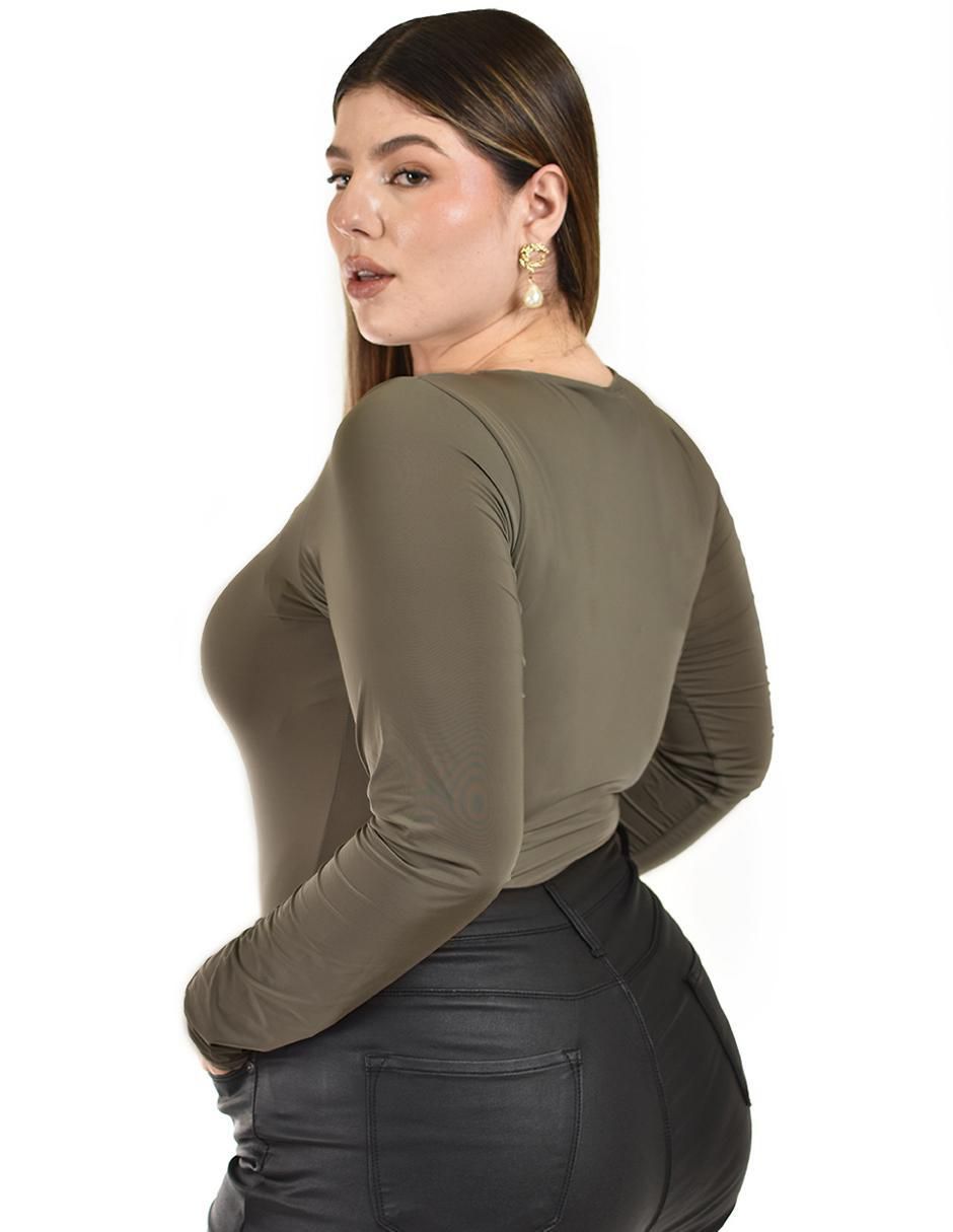 Body cuello redondo para mujer 3