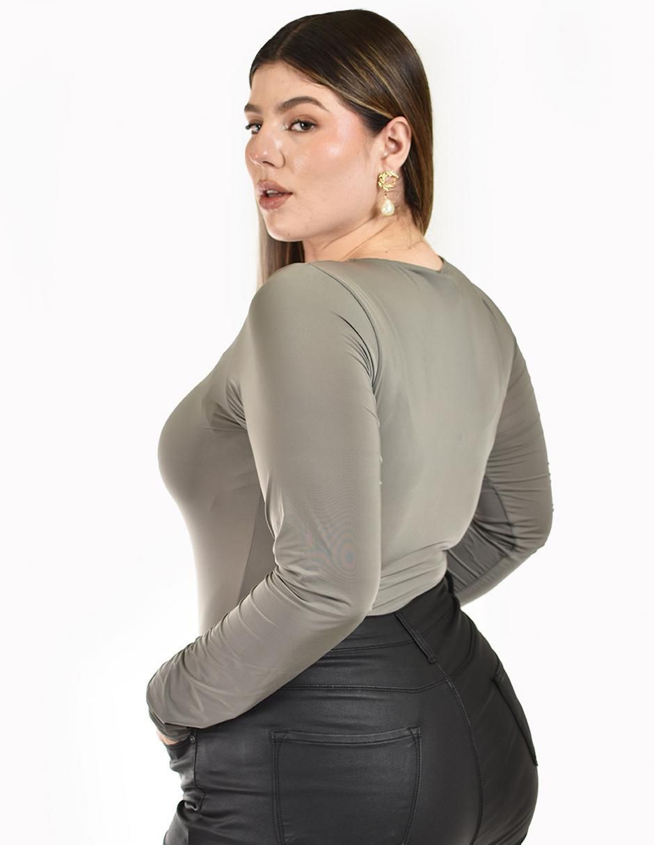 Body cuello redondo para mujer 3