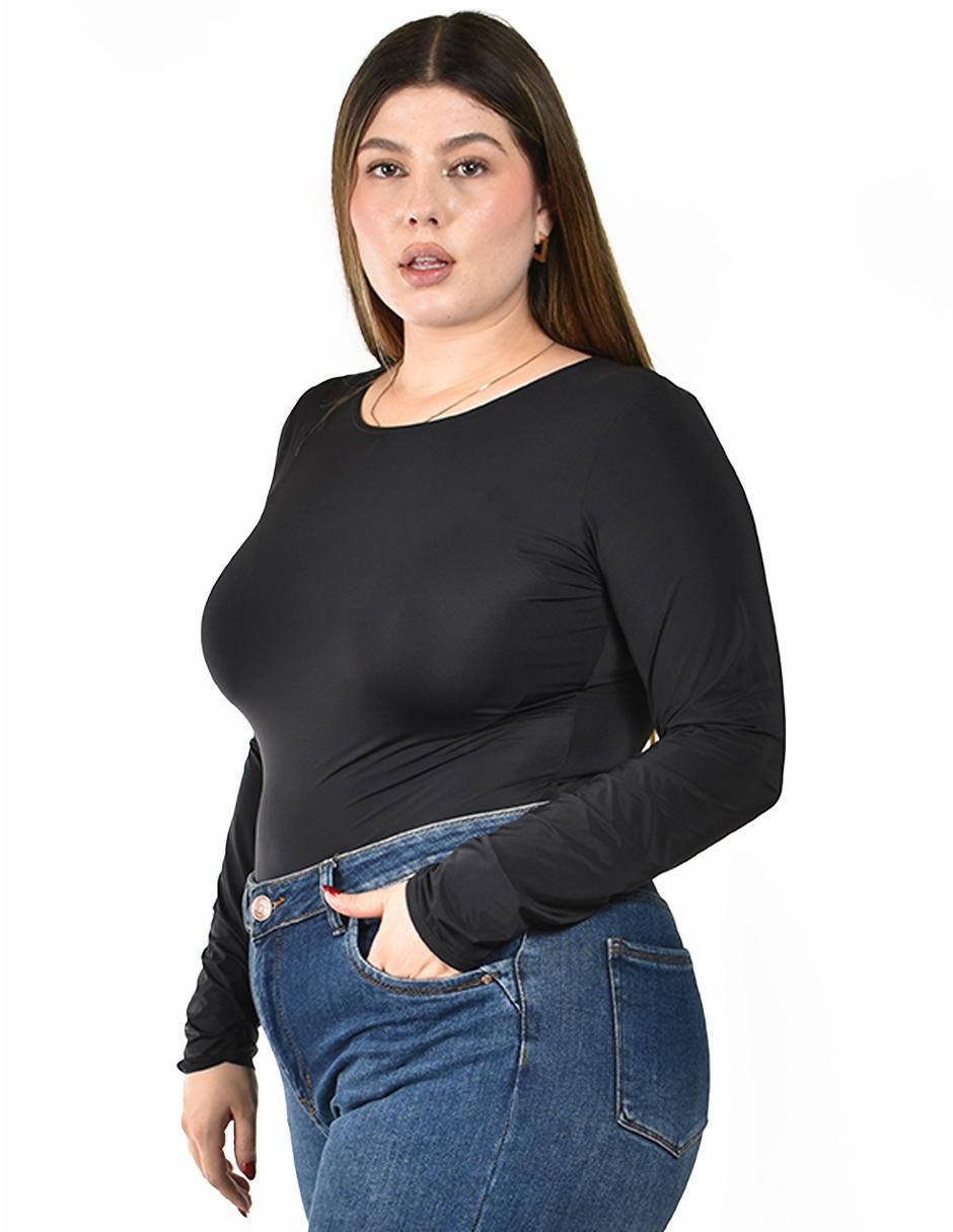 Body cuello redondo escote para mujer 2