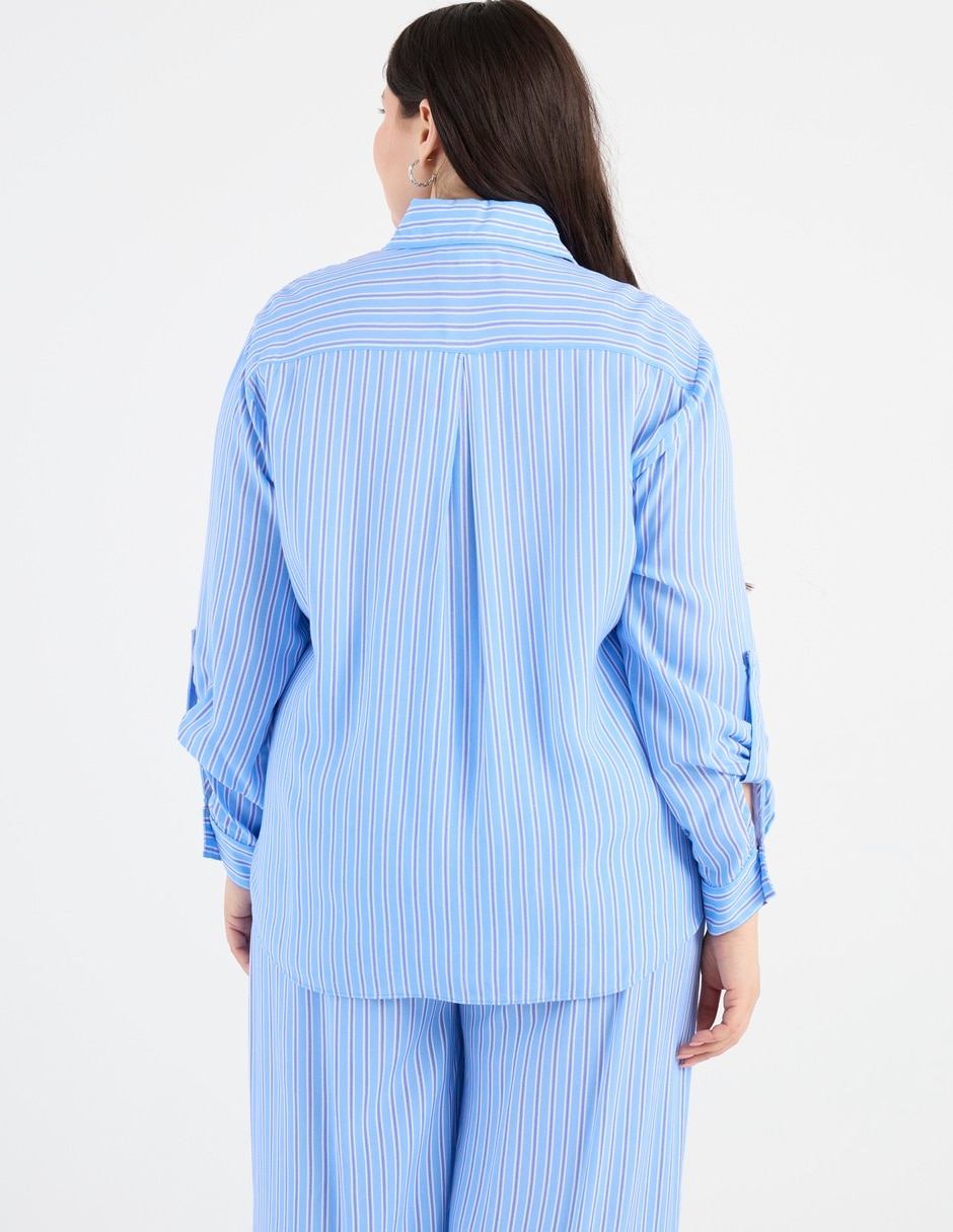 Blusa camisera manga larga para mujer 6