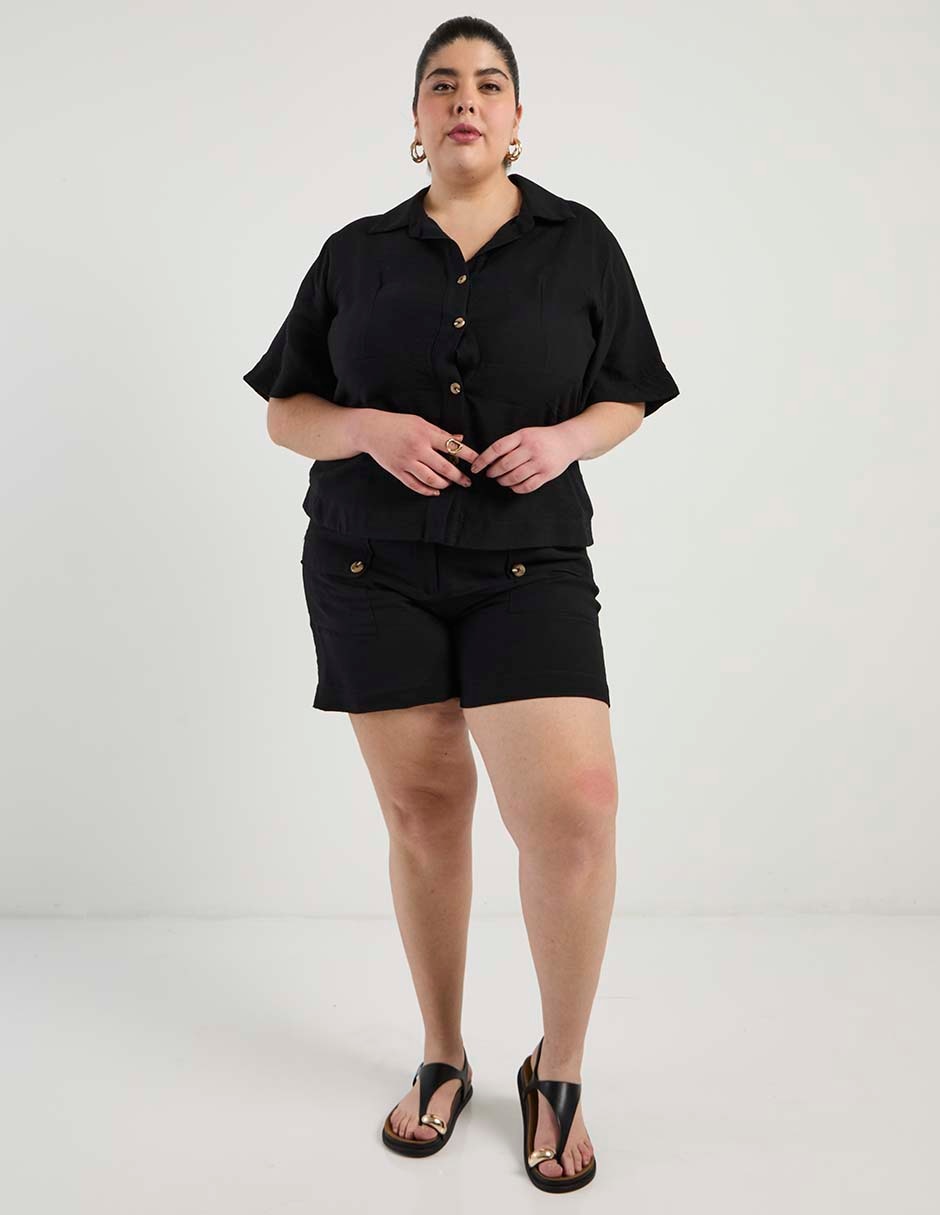 Blusa manga al codo para mujer 3