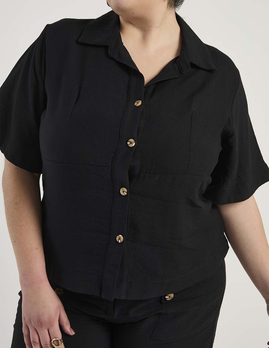 Blusa manga al codo para mujer 4