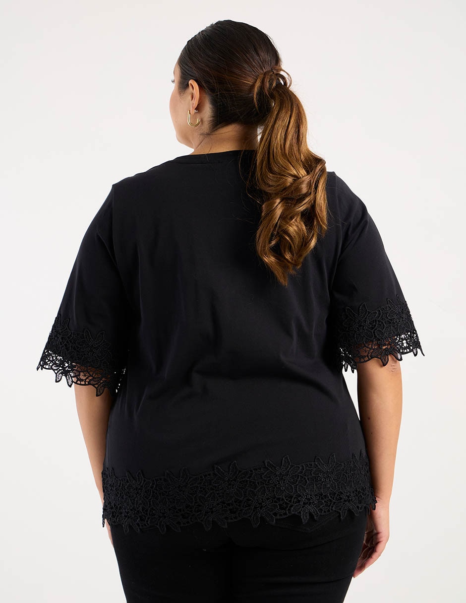 Playera manga corta cuello redondo para mujer 3