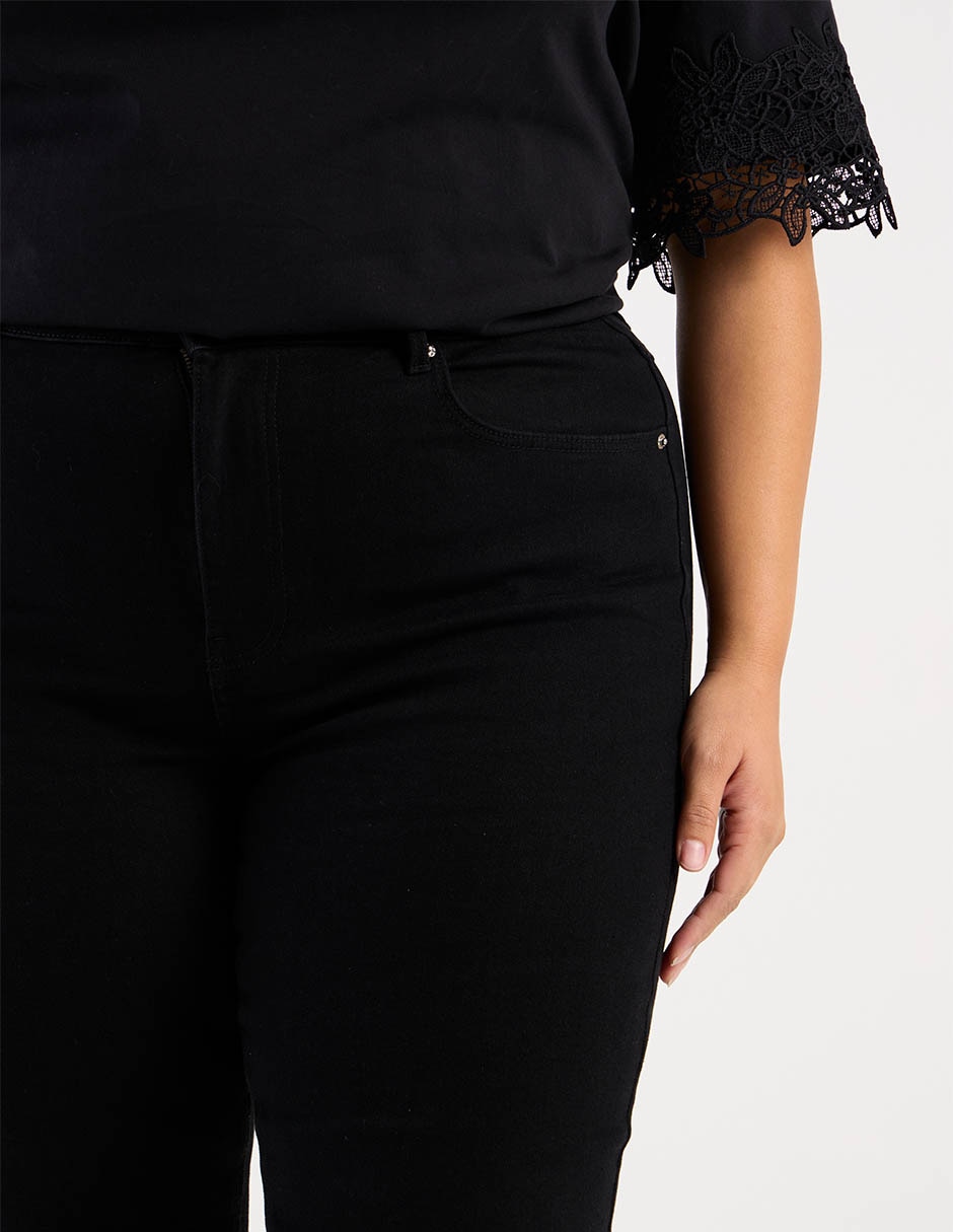 Jeans staight cadera para mujer 4