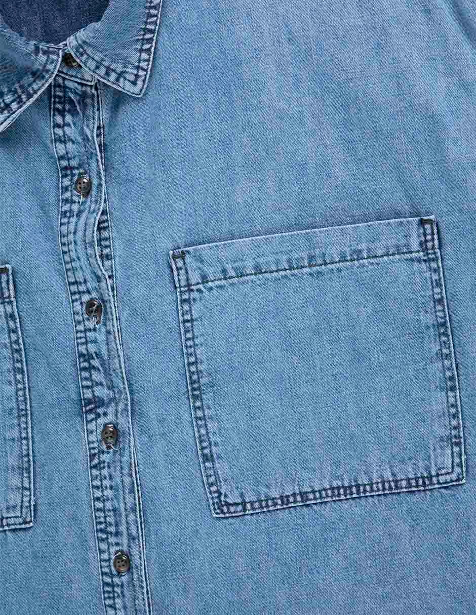Blusa camisera manga larga para mujer 6
