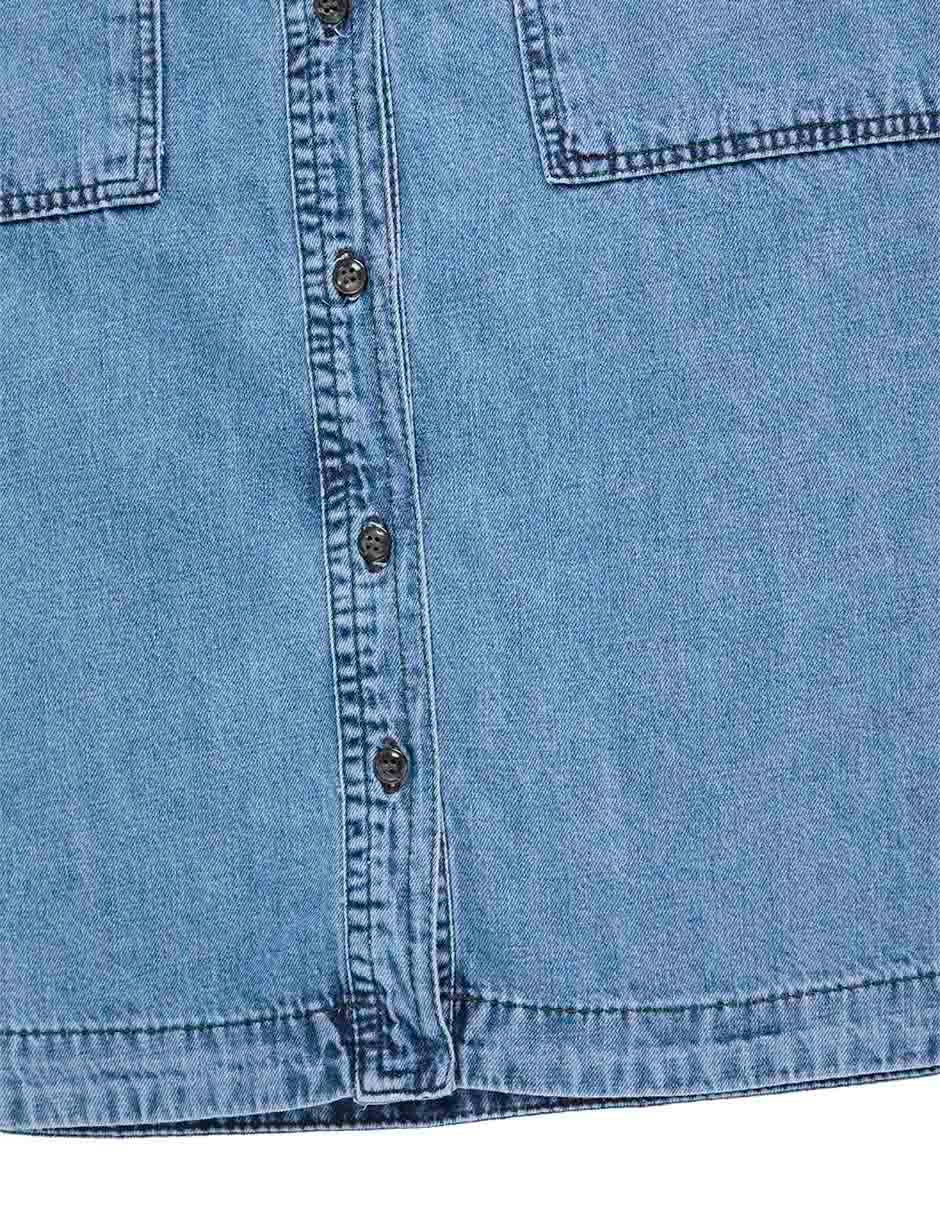 Blusa camisera manga larga para mujer 7