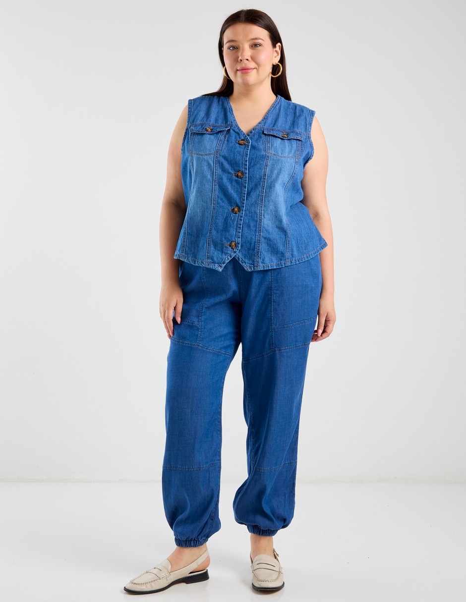 Chaleco de mezclilla para mujer 3