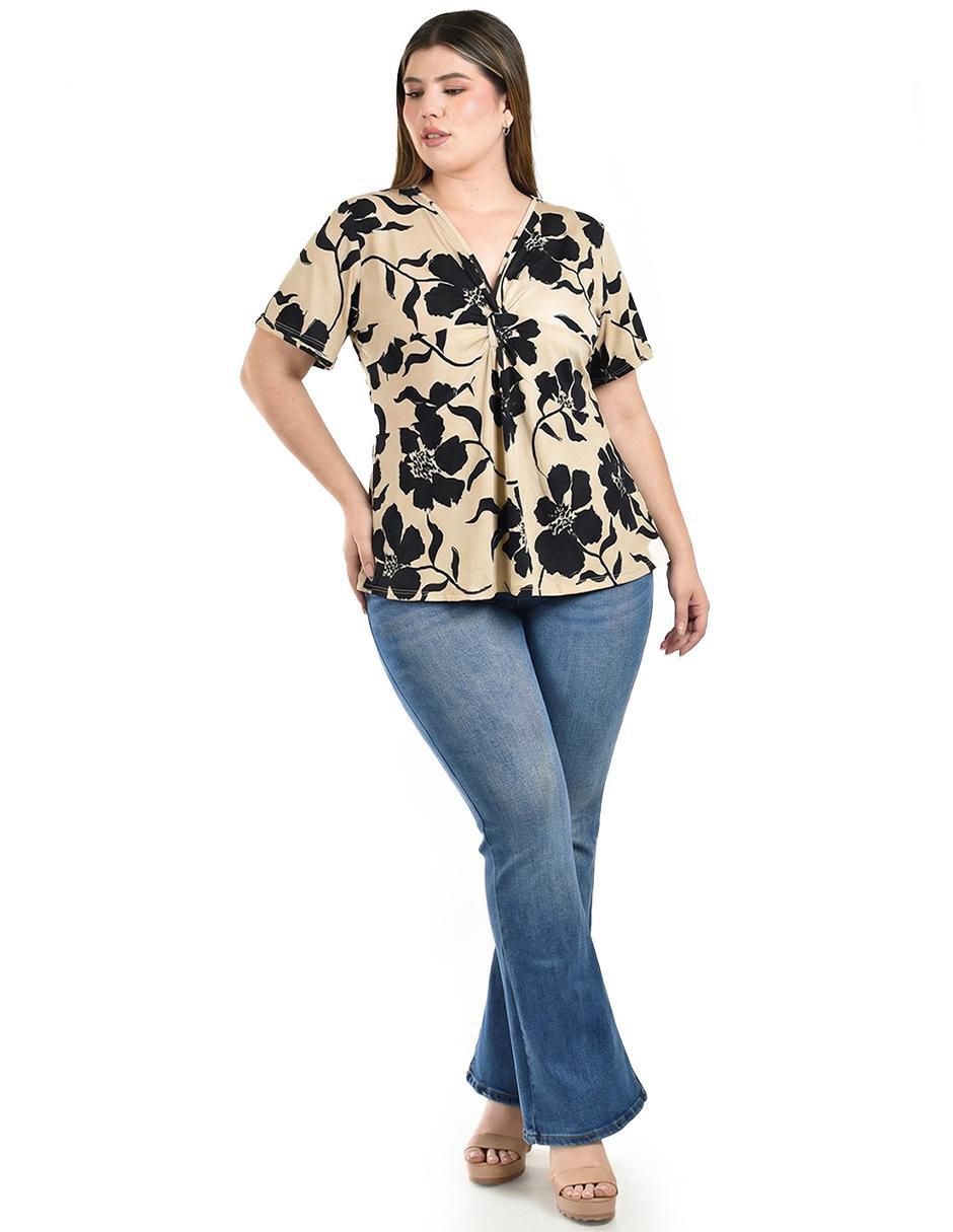 Blusa manga corta para mujer 4