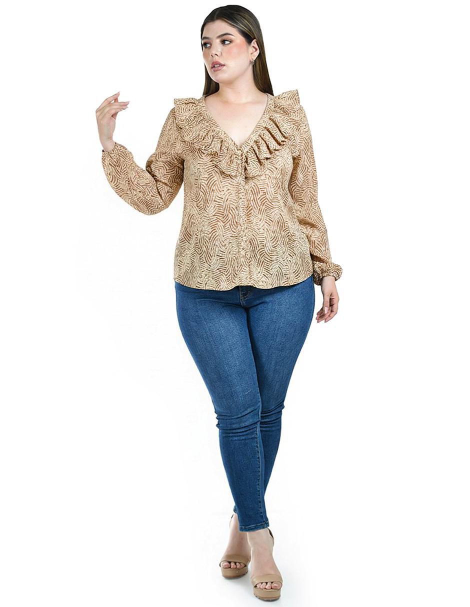 Blusa manga larga para mujer 4